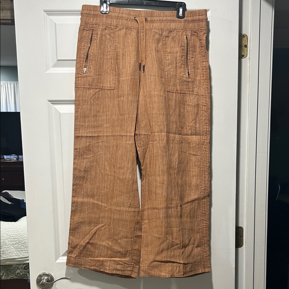 Athleta Cabo Linen Wide Leg Pants